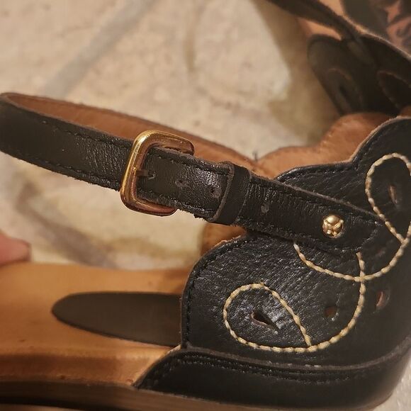 Pikolinos Women's Black & Tan Sandals w/ Ankle Straps Size 41 US 10-10.5 - Picture 7 of 12